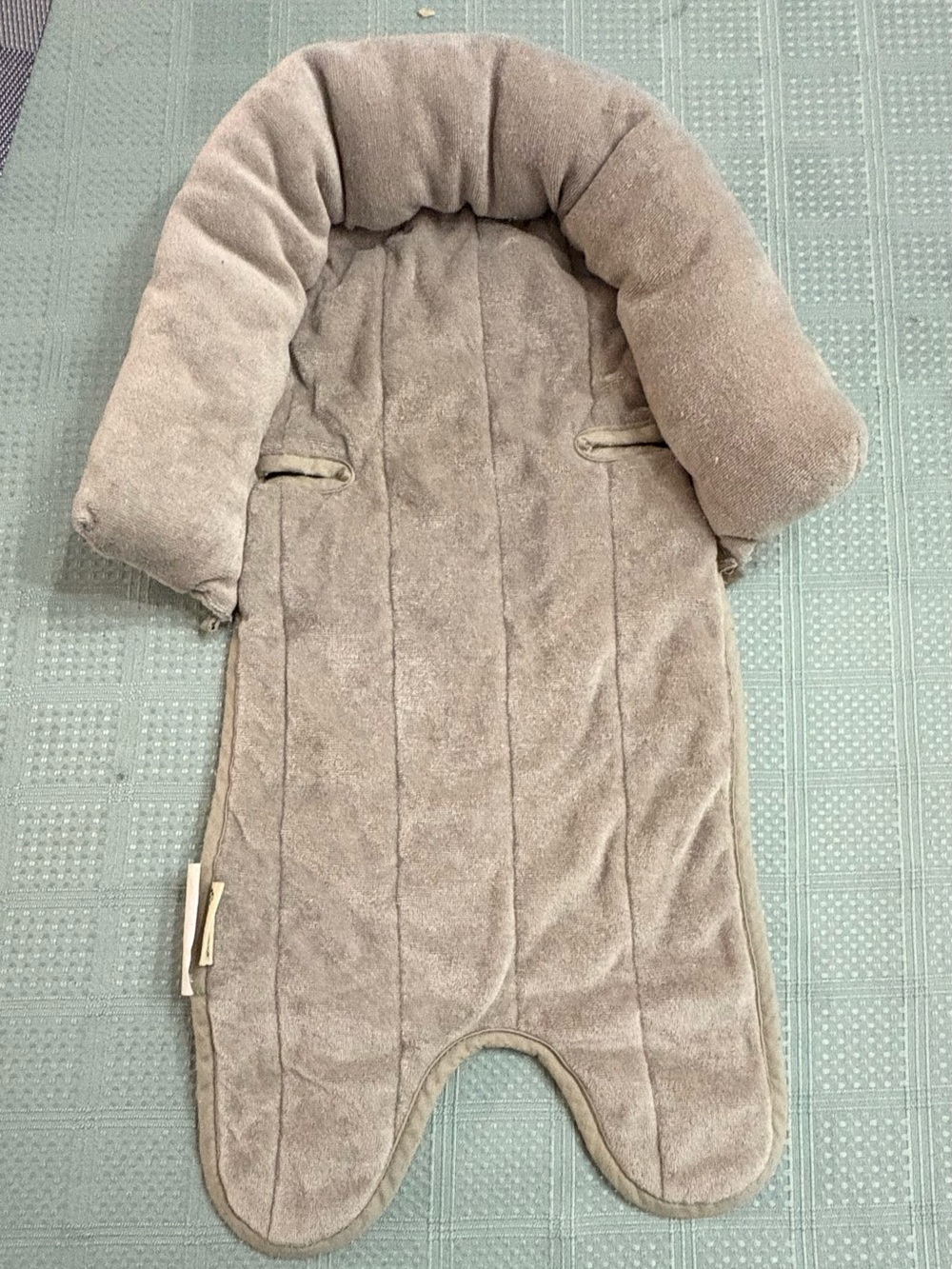 Eddie Bauer Beige Infant Head And Shoulder Wrap Accessory For Car Seat